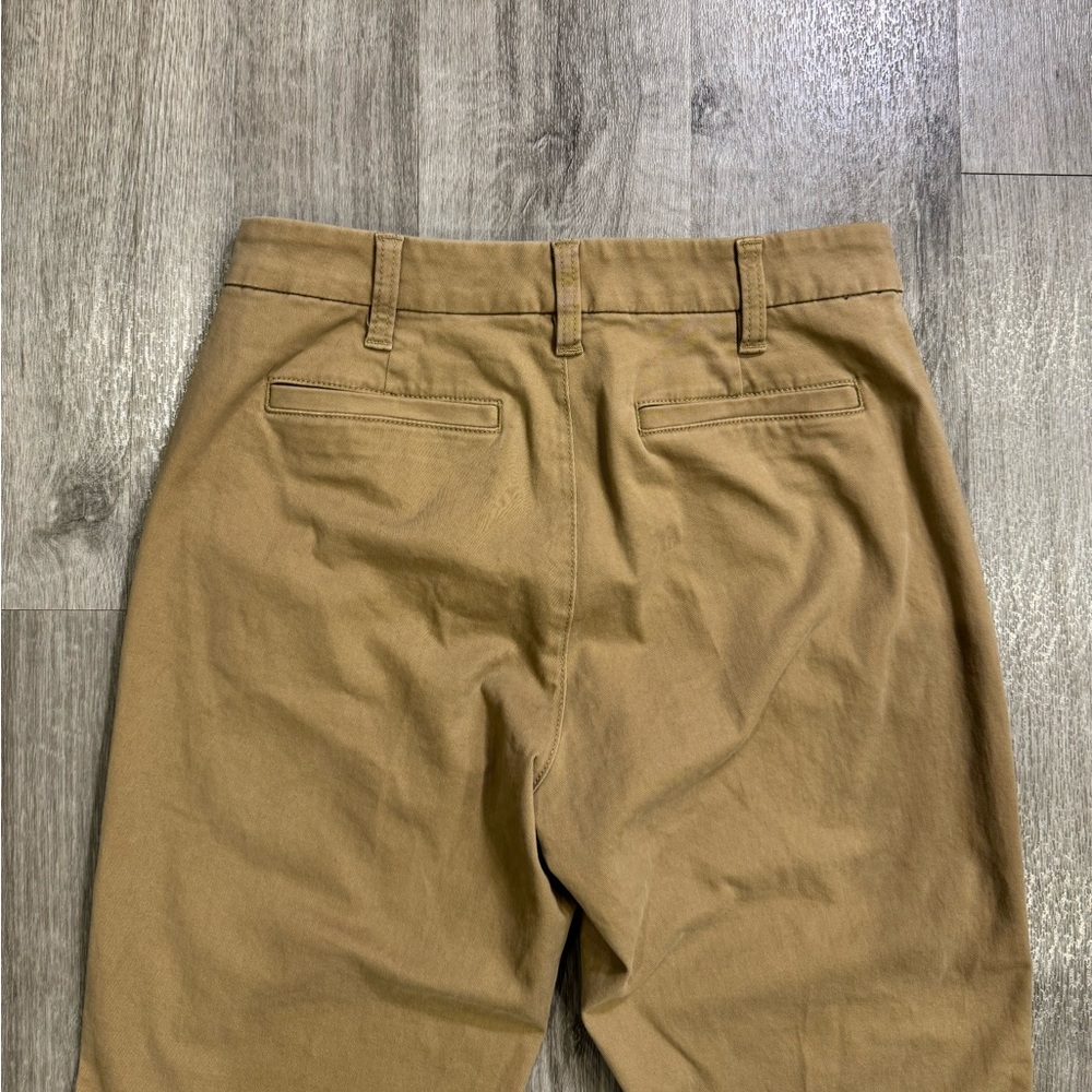 J. Crew High Rise Girlfriend Chino Pants Women Size 2 Tan Straight Leg Office - Picture 4 of 13